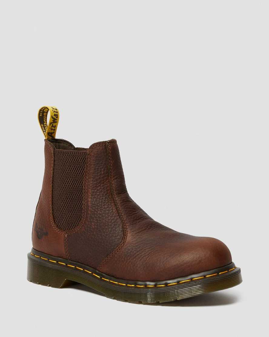 Dr. Martens Arbor Steel Toe Arbeidsstøvler Dame Brune [9153RHZJD]